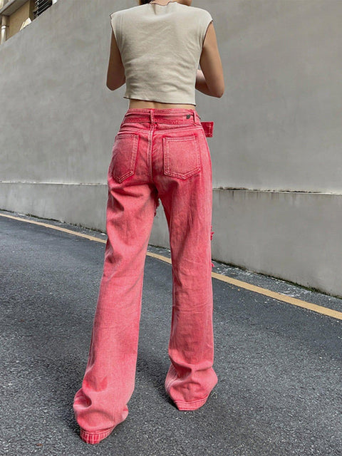 Tassel Patchwork Pants - Anagoc