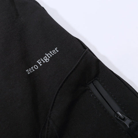 Side Semi-circular Pockets Cargo Pants - Anagoc
