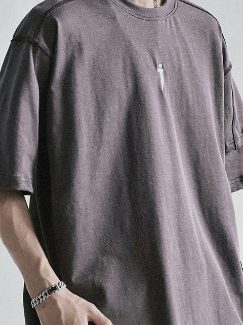 Heart Machine Embroidery Tee - Anagoc