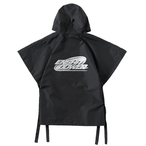 Functional Print Slit Waterproof Cloak Jacket - Anagoc