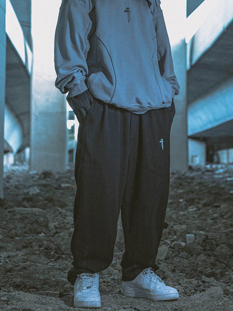 Fake Two Strap Cargo Pants - Anagoc