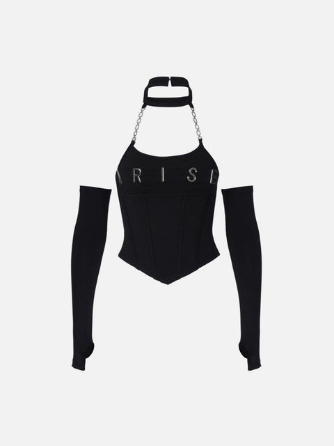 Sexy Chain Long Sleeve T Shirts - Anagoc