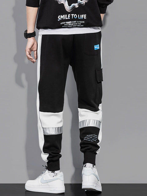 Patchwork Reflective Pants - Anagoc