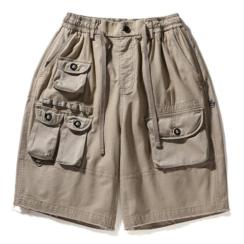 Multi Pockets Cargo Shorts - Anagoc