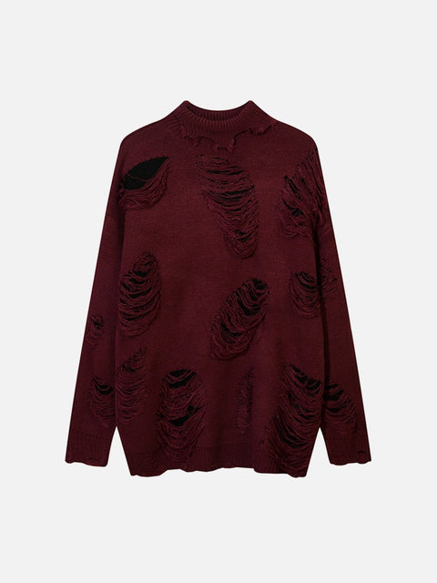 Hole Cut Out Sweater