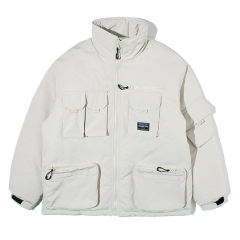 Multi Pockets Function Winter Coat - Anagoc
