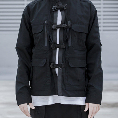 Function Detachable Button Jacket - Anagoc