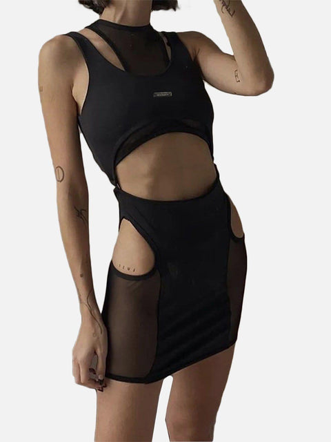 Hollow Mesh Vest Suit - Anagoc