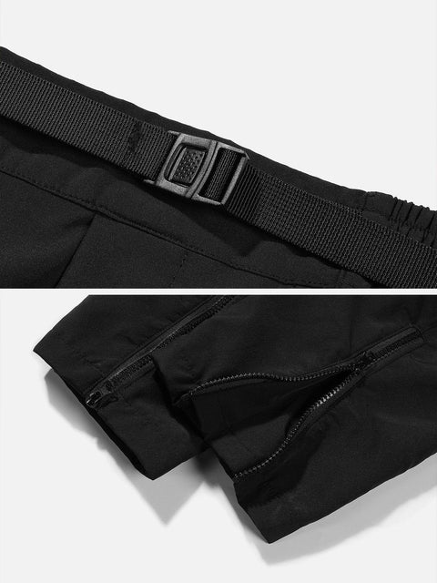 Zip Up Foot Mouth Cargo Pants - Anagoc