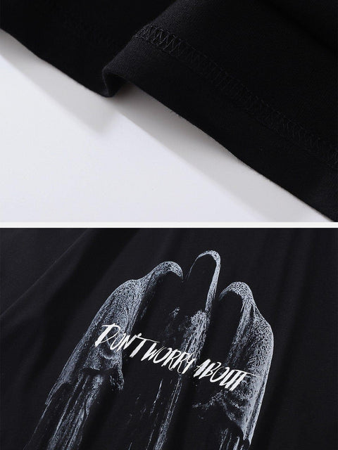 Dark Devil Print Tee - Anagoc