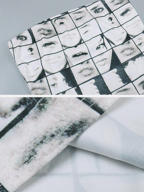 Lips Print Vest - Anagoc