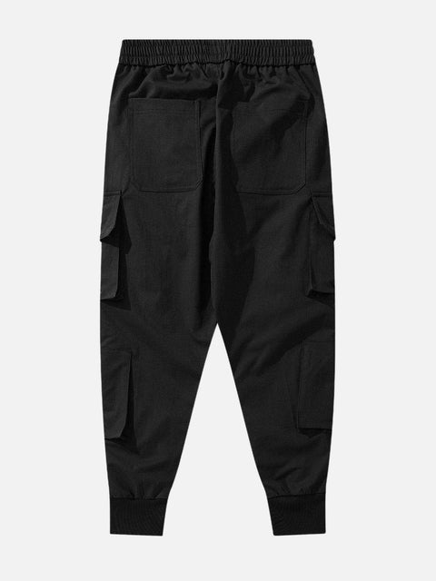 Big Pocket Zip Up Cargo Pants - Anagoc