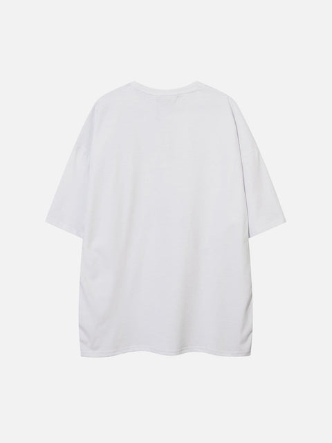 Fake Two Vest Patchwork Tee - Anagoc