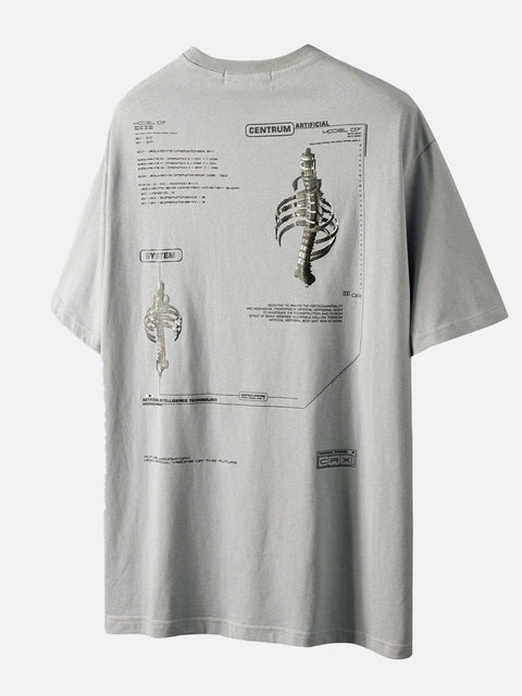 Display Skeleton Graphic Tee - Anagoc