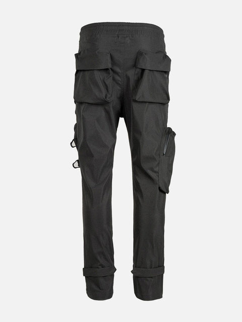 Asymmetrical Pockets Cargo Pants - Anagoc