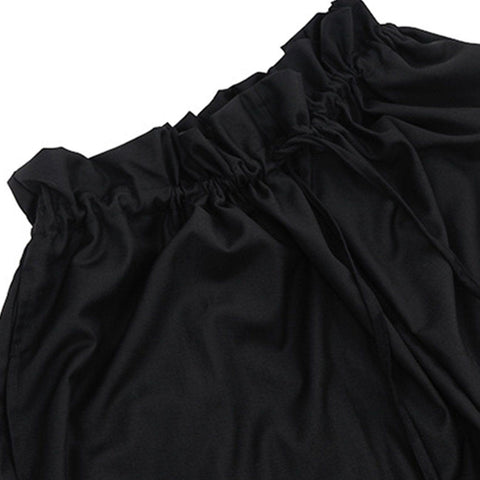 Fold Wide Leg Pants - Anagoc
