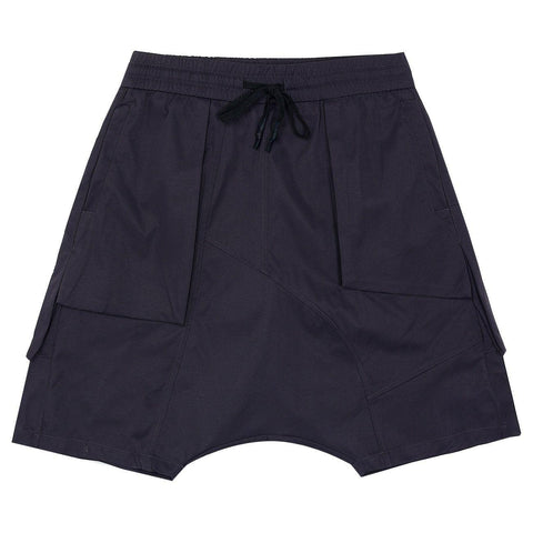 Dark Patchwork Wide Leg Shorts - Anagoc