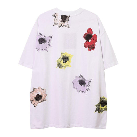 Flower Letters Graphic Tee - Anagoc