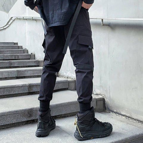 Functional Ribbons Cargo Pants - Anagoc