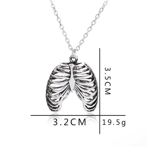 Human Thoracic Skeleton Necklace - Anagoc