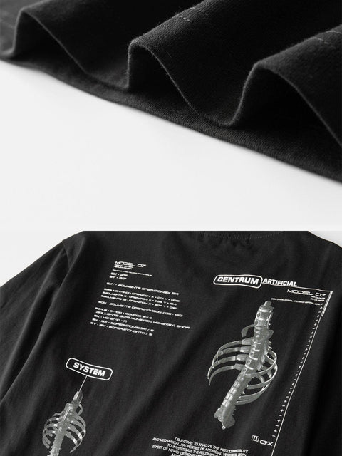 Display Skeleton Graphic Tee - Anagoc