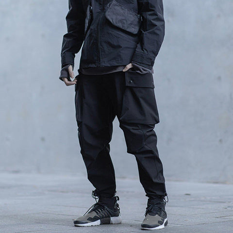Functional Big Pocket Samurai Pants - Anagoc