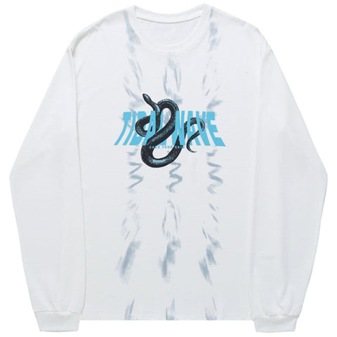 Dark Unreal Snake Print Sweatshirt - Anagoc