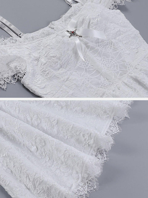 Lace Crucifix Dress - Anagoc