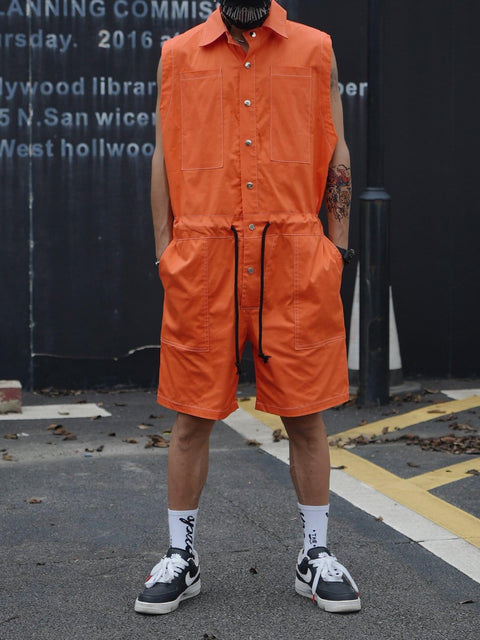 Multi Pockets Jumpsuit - Anagoc