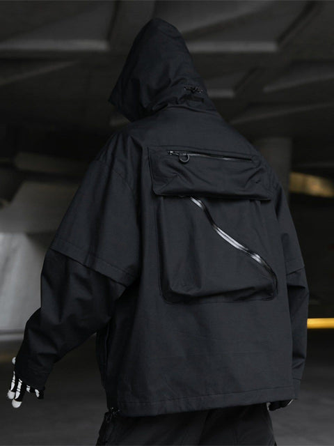 Large Back Pocket Cargo Jacket - Anagoc