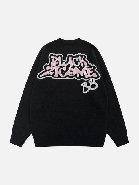 Billiard Spider Knit Sweater - Anagoc