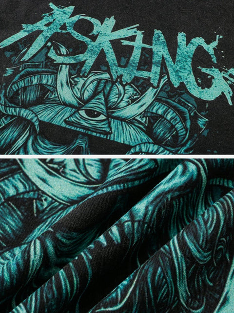 Asking Alexandria Skull Graphic Tee - Anagoc