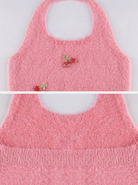 Cherry Sweater Vest - Anagoc