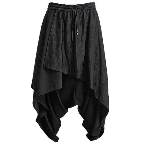 Dark Punk Folds Harem Pants - Anagoc