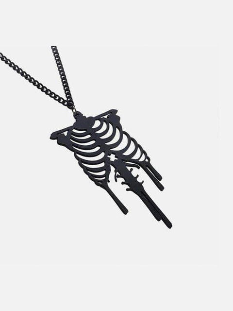 Dark Skull Skeleton Necklace - Anagoc