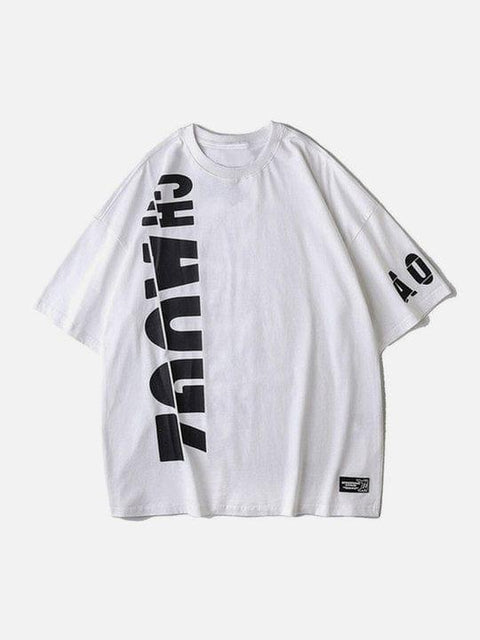 Function Print Cotton Tee - Anagoc