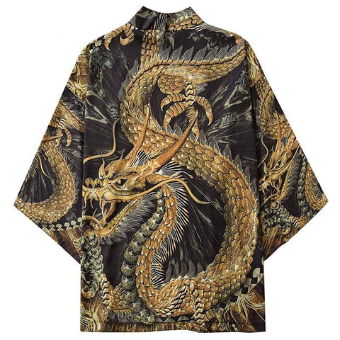 GOLD DRAGON KIMONO - Anagoc