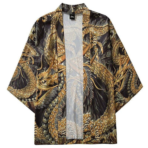 GOLD DRAGON KIMONO - Anagoc