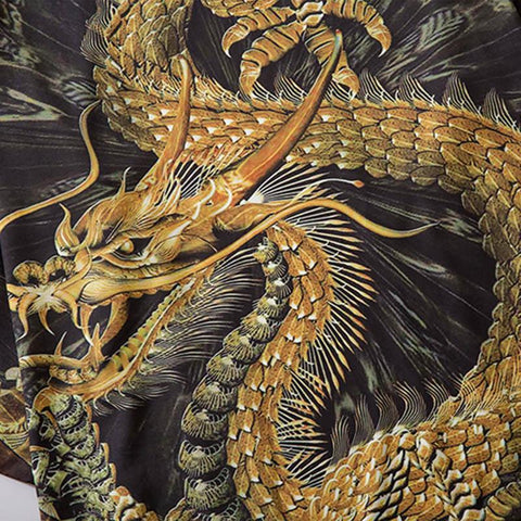 GOLD DRAGON KIMONO - Anagoc