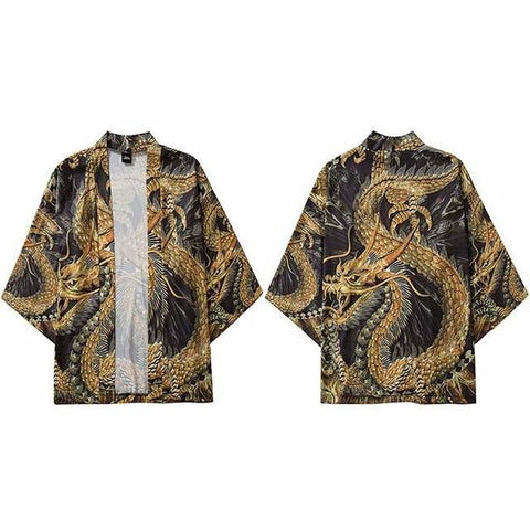 GOLD DRAGON KIMONO - Anagoc