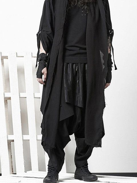 Dark Punk Folds Harem Pants - Anagoc