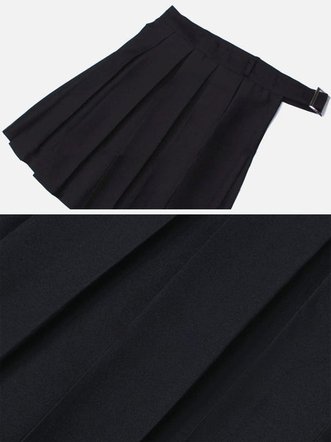 Chain Decoration Irregular Skirt - Anagoc