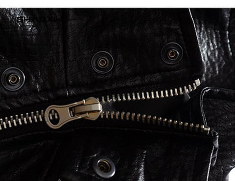 Techwear Leather Jacket - Anagoc